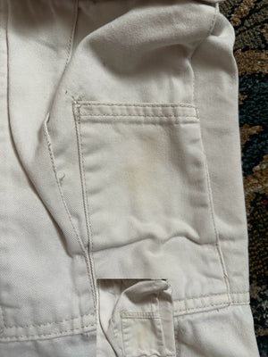 Cream Cargo Pants