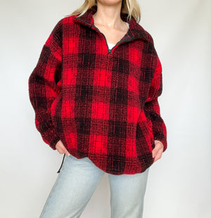 Plaid Pullover