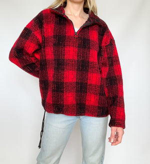 Plaid Pullover