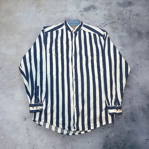 Blue Striped Button Up