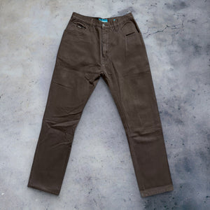 Brown Straight Leg Jeans