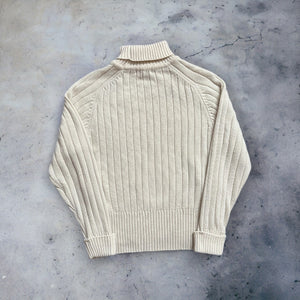 Cream Turtleneck Sweater