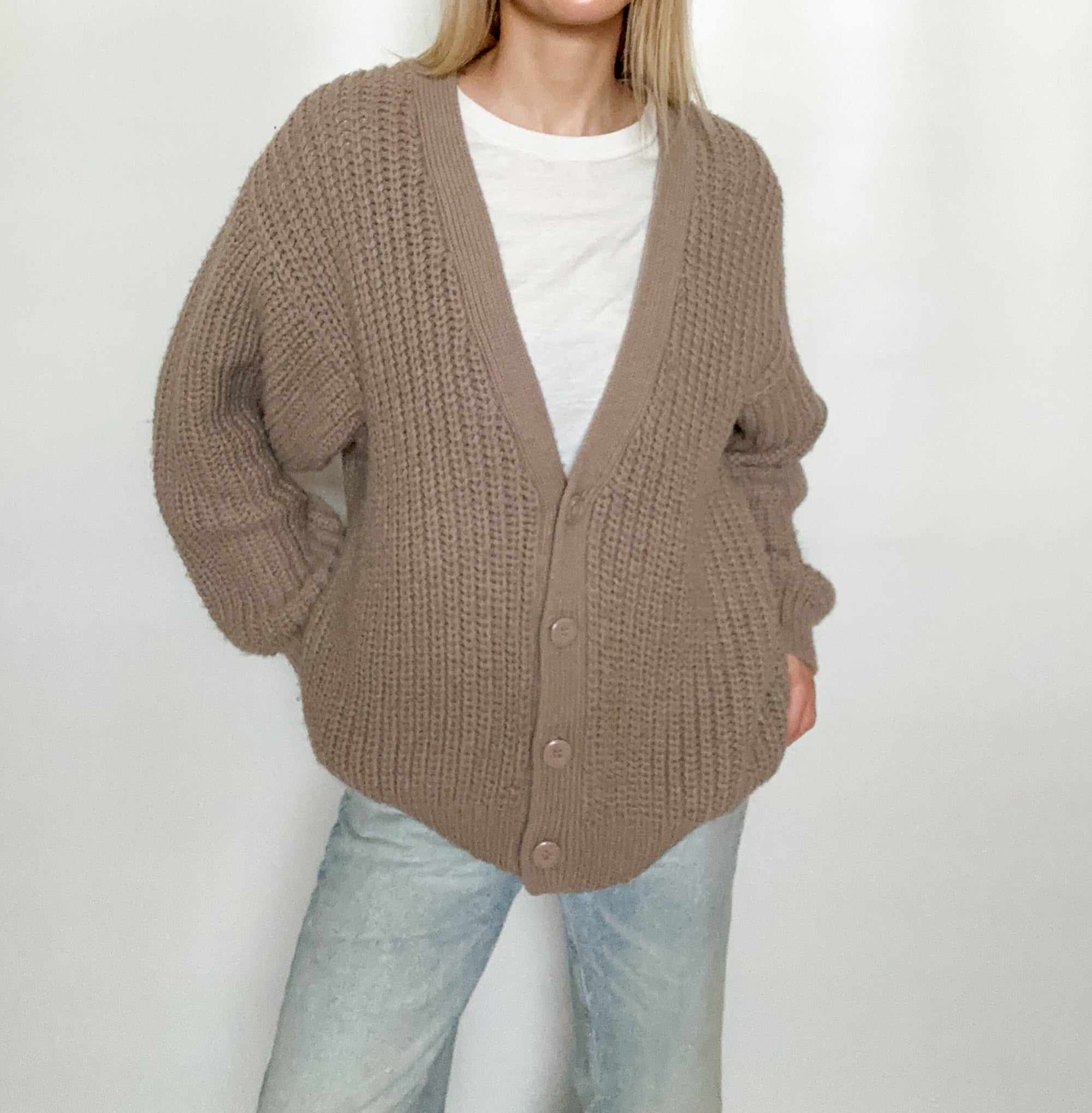 Knit Cardigan Sweater