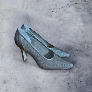 Silver Metallic High Heels