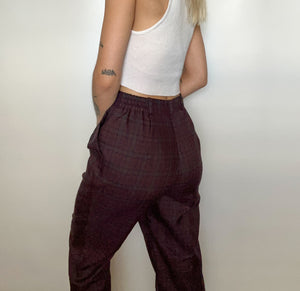 Plaid Trouser Pants