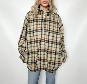 Cozy Plaid Half-Zip