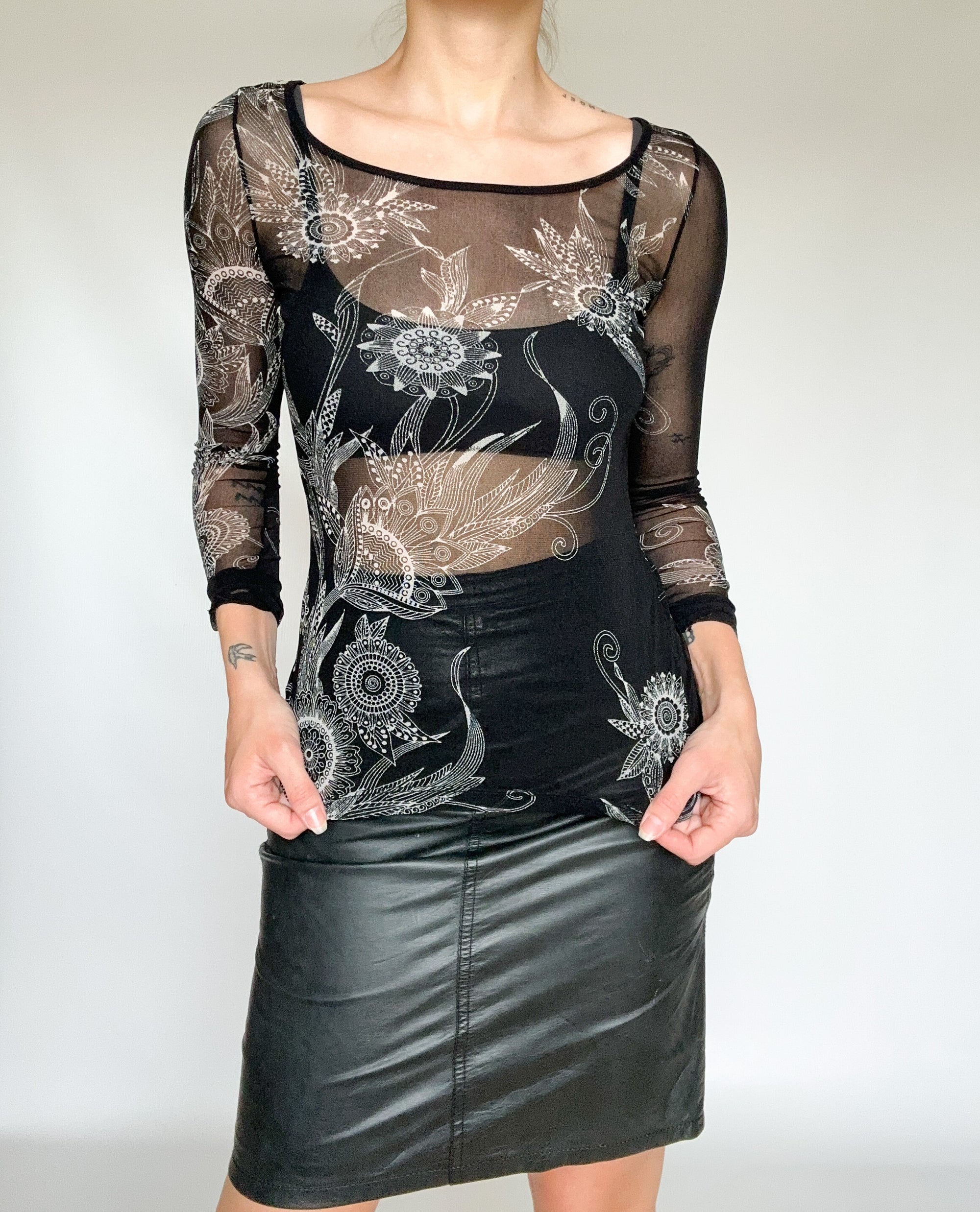 Vivienne Tam Mesh Top