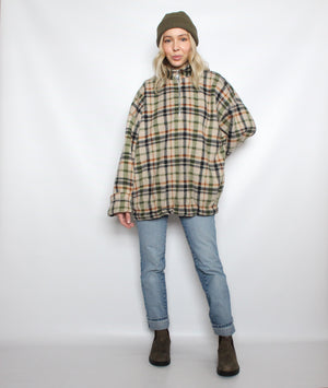 Cozy Plaid Half-Zip