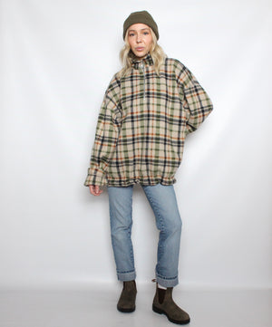 Cozy Plaid Half-Zip