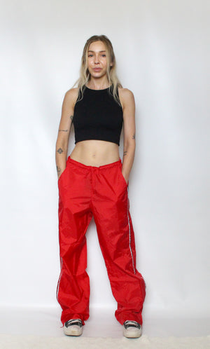 Red Nike Windbreaker Track Pants