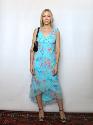 Blue Floral Dress