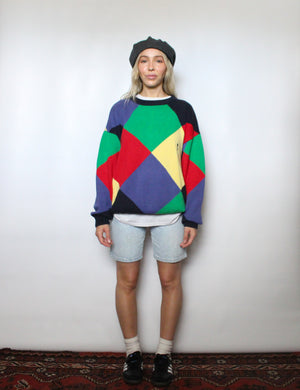 Color Block Golf Sweater