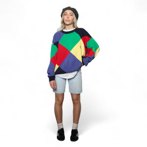 Color Block Golf Sweater