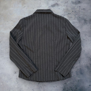 Grey Pinstripe Button Up