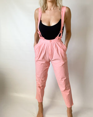 Rare 1980's G Pellini Suspender Overalls