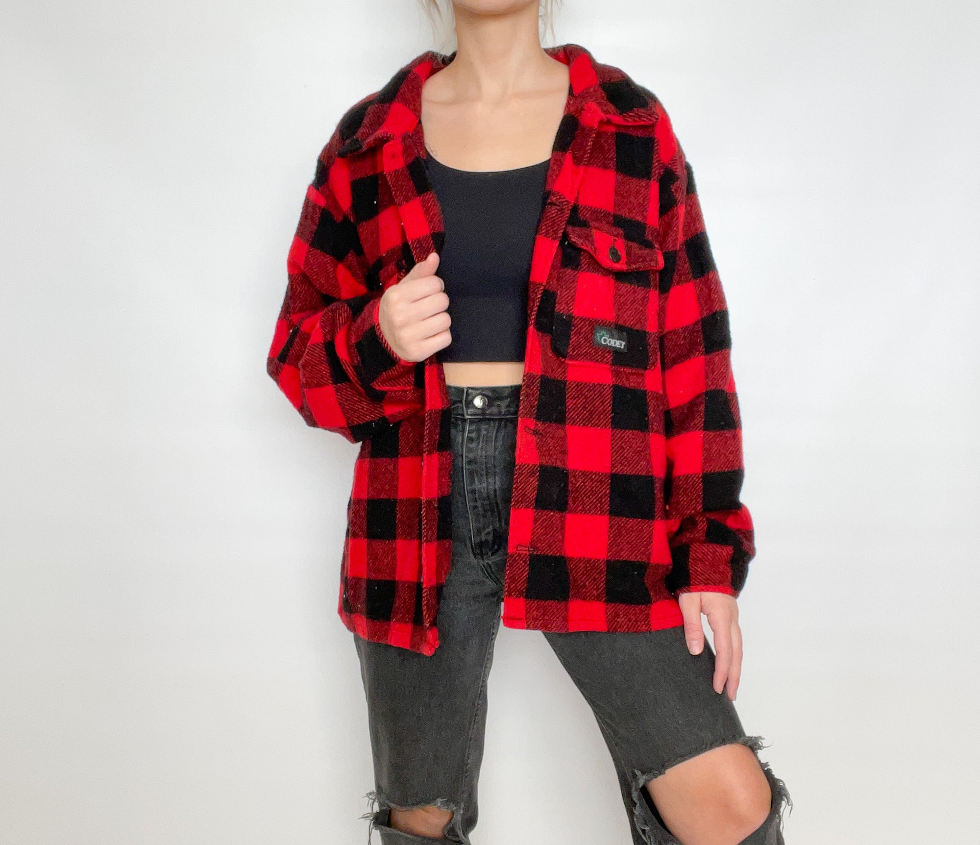 Plaid Wool Shacket