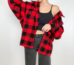 Plaid Wool Shacket