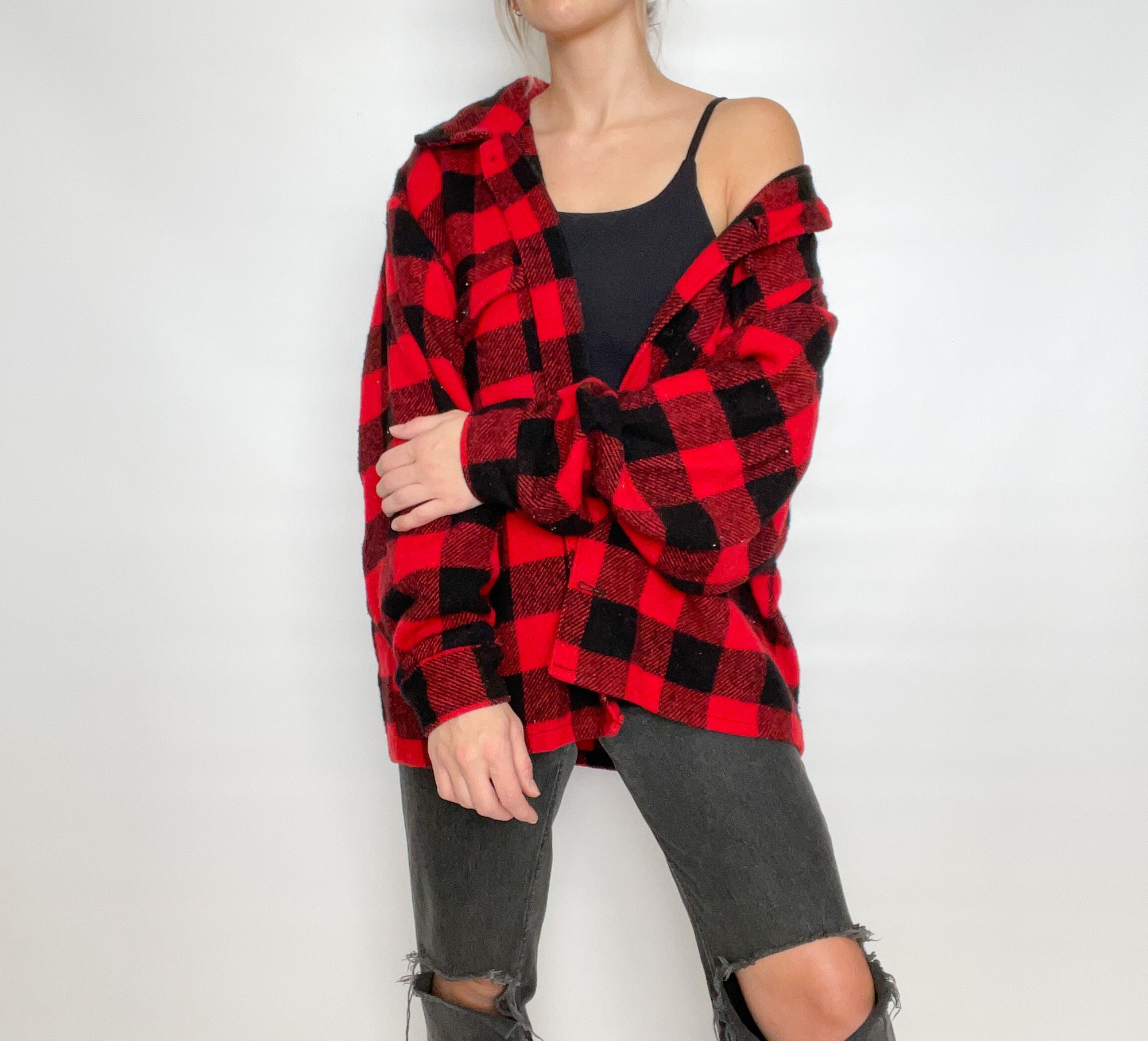 Plaid Wool Shacket