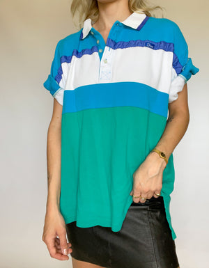 Christian Dior Colorblock Polo Top