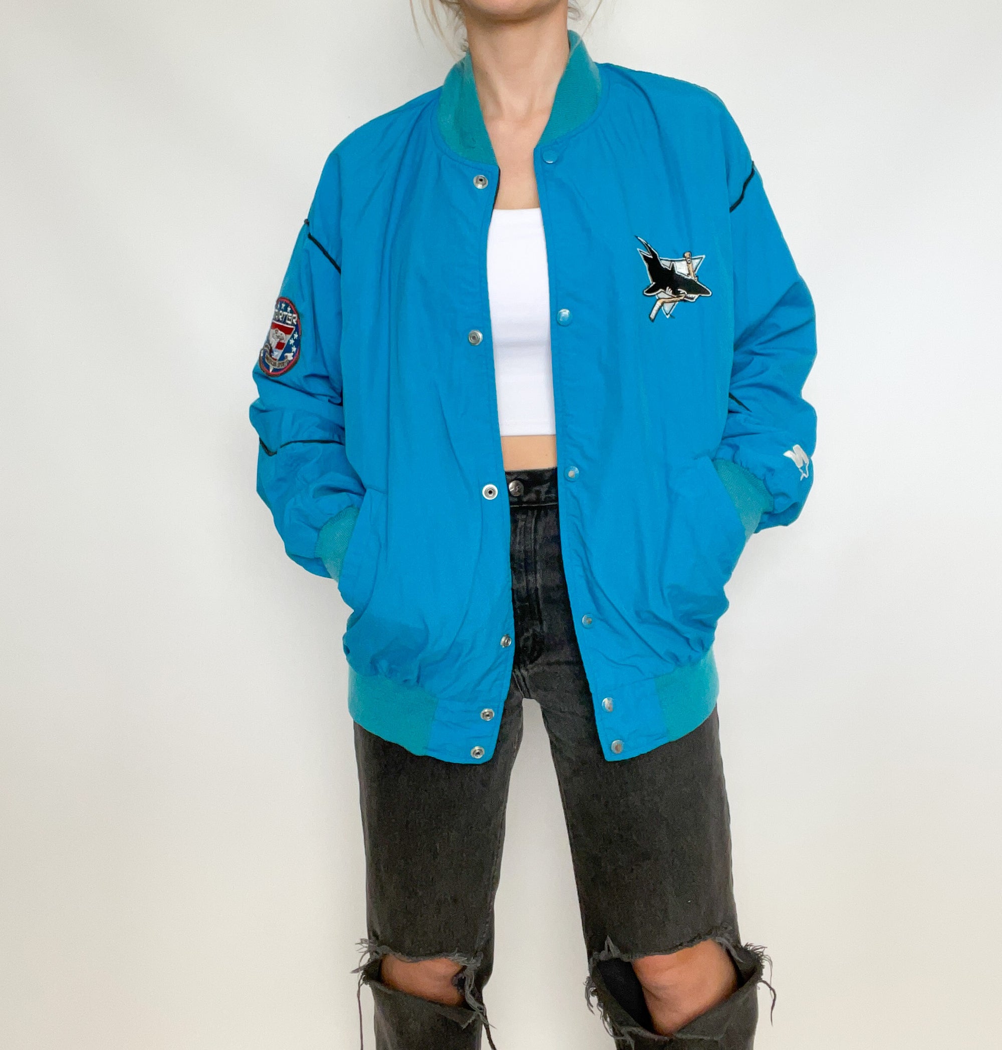 NHL Sharks Starter Bomber Jacket