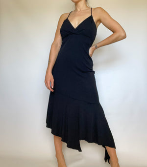 Black Asymmetrical Dress