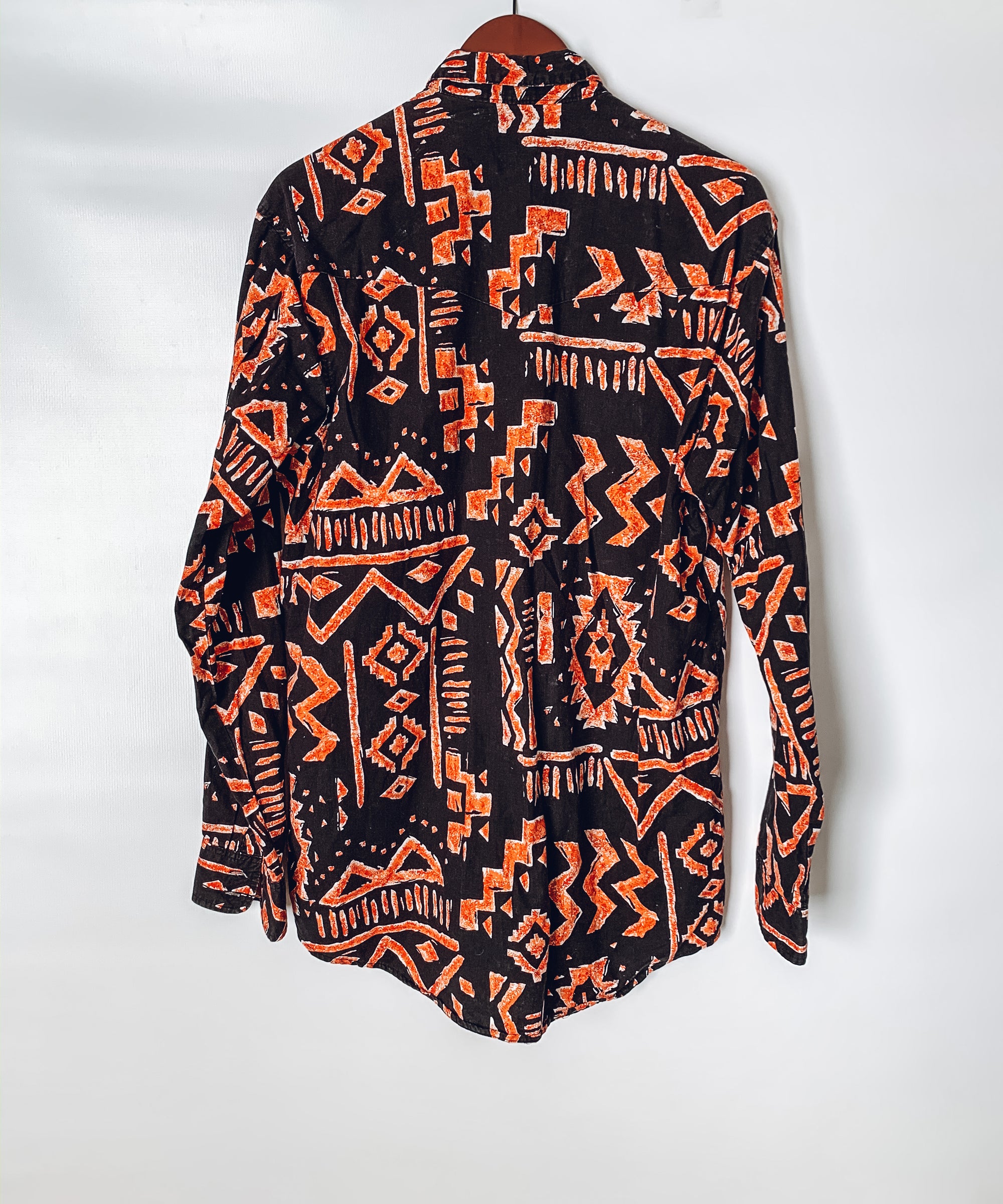 Aztec Print Western Button Up