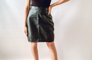 Black Leather Skirt