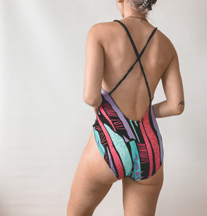 Colorful One-Piece Swimsuit