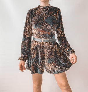 Free People Velvet Romper