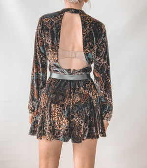 Free People Velvet Romper